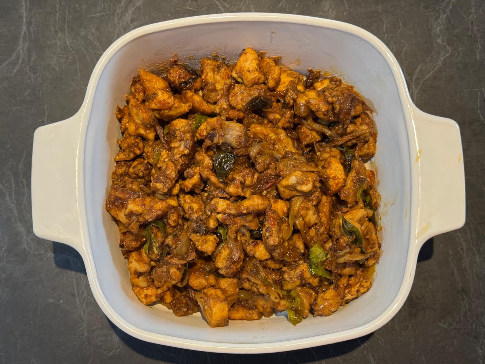 CHICKEN DRY CURRY (PAAL PORIYAL)