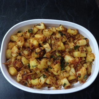 DEVILLED STIR FRIED POTATOES